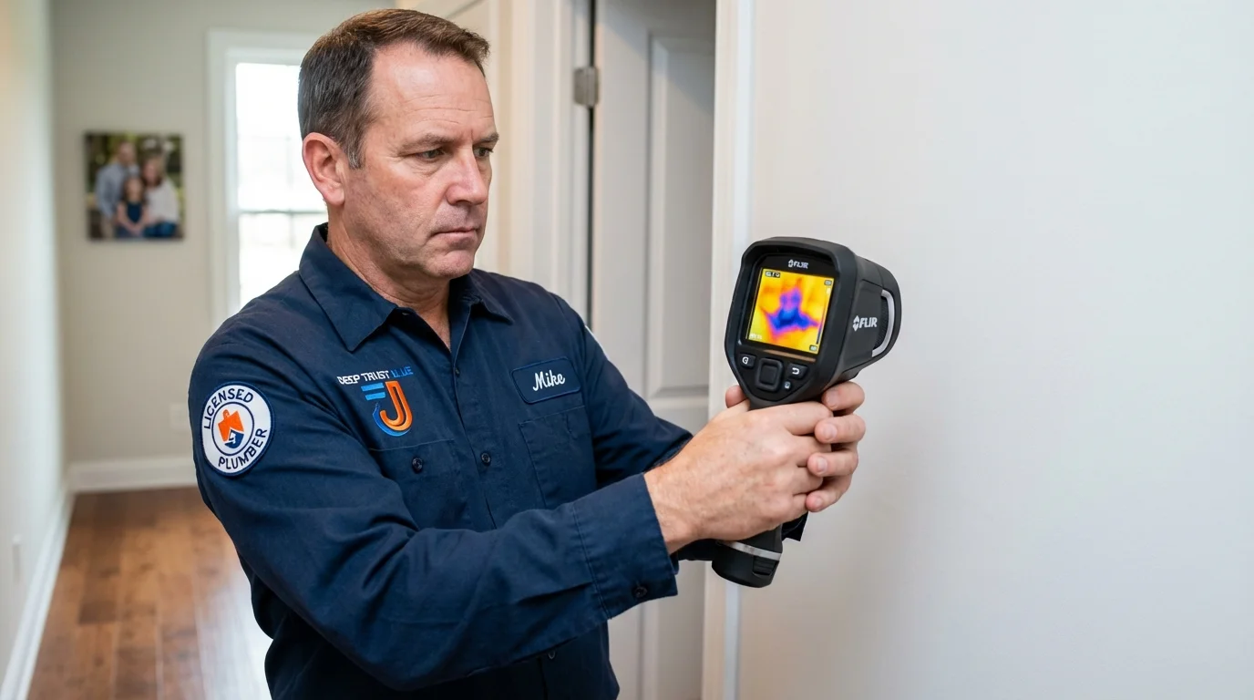 Thermal imaging leak detection by Johns Plumbing LLC in Winslow
